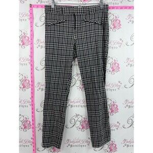 GAP pants signature skinny ankle gingham Black and Gray Plaid Slim Trousers